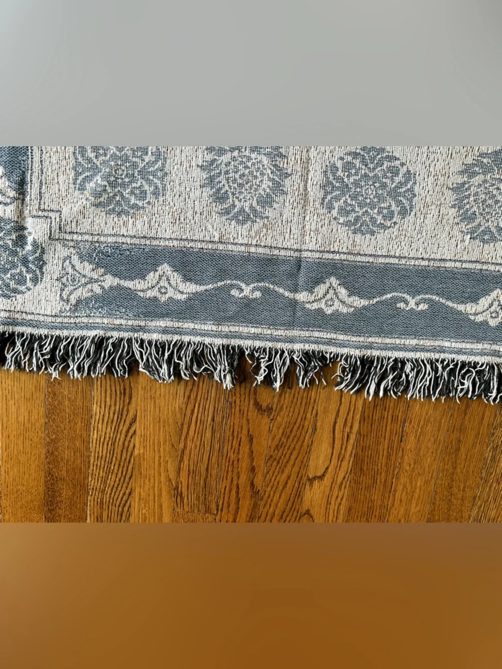 Vintage Woven Tapestry Throw Blanket Watermill Countryside Farmhouse 68x48